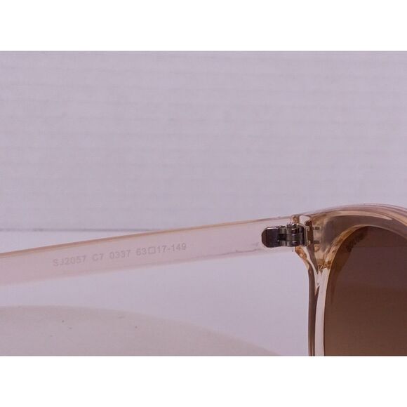 SOJOS SJ2057 Clear Brown / Gradient Brown Lens 63-17-149 Dolphin Sunglasses - Picture 8 of 15